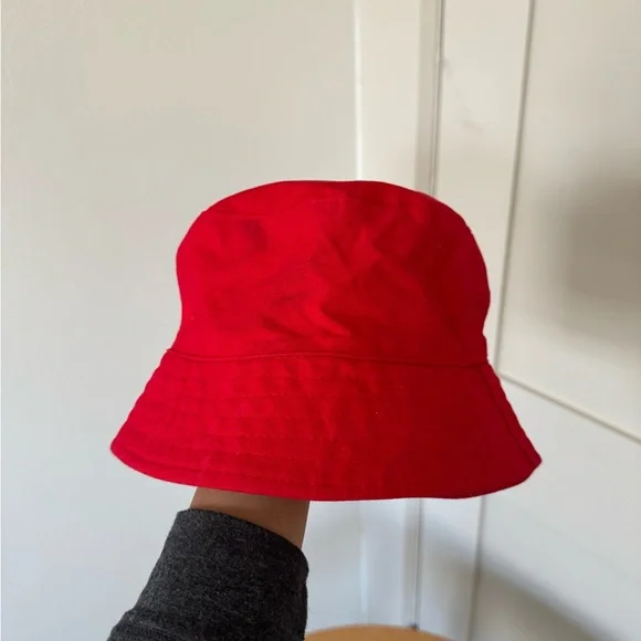 Red Bucket Hat - Picture 2 of 3